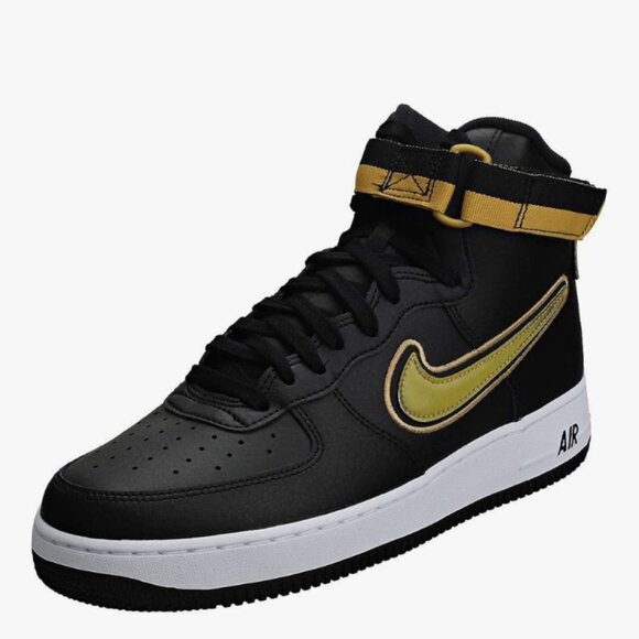 Nike Air Force 1 High \'07 LV8 black & gold (mens 8.5)